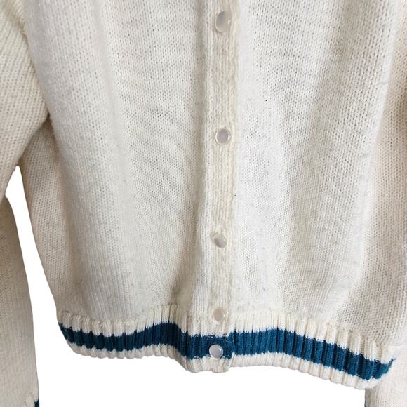 Modcloth Sweater Cardigan Just The Fortuitous Embroidered Dragon Sz L Statement - Picture 4 of 11